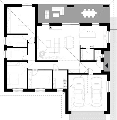 Baloň - bungalow - nad 150 m2