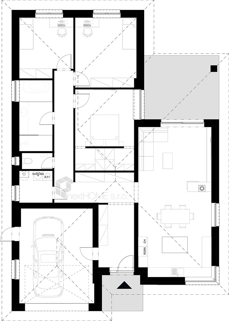 Ohrady - bungalow - nad 150 m2